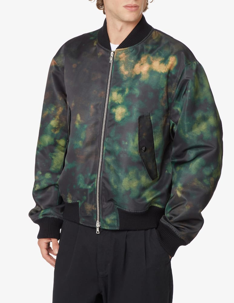 Dries Van Noten Giacca bomber tye die - Nero - immagine 1 Dries Van Noten Giacca bomber tye die - Nero - immagine 1