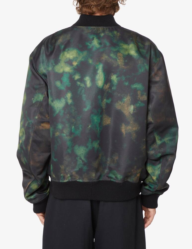 rinascente Dries Van Noten Giacca bomber tye die - Nero