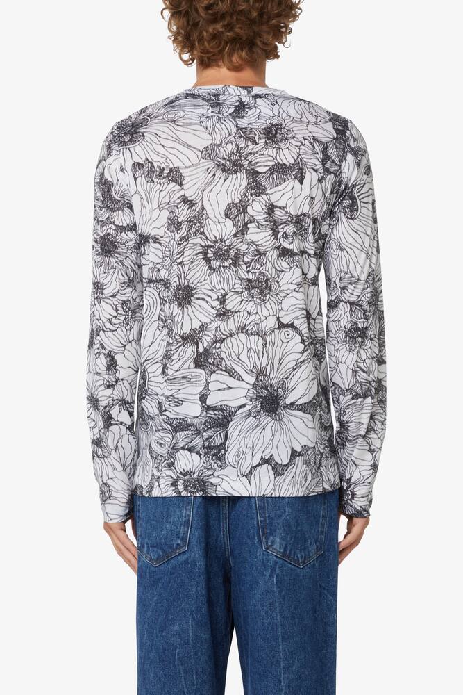 rinascente Dries Van Noten Maglia fantasia a fiori - Grigio