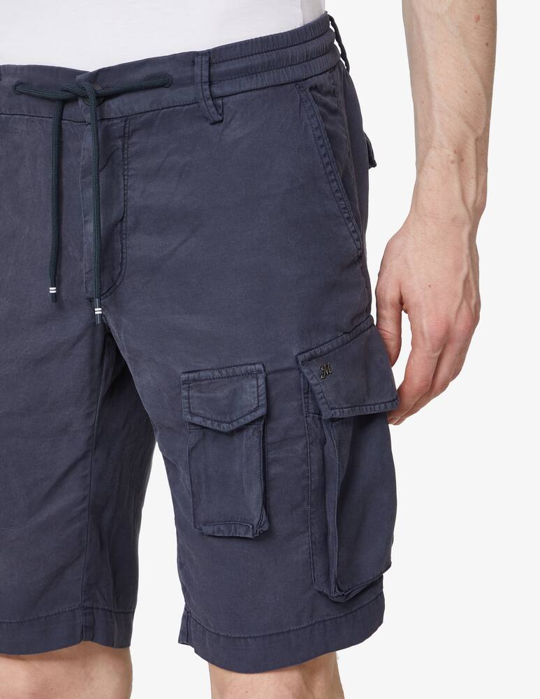 rinascente Mason's Cargo short coulisse tencel - blue