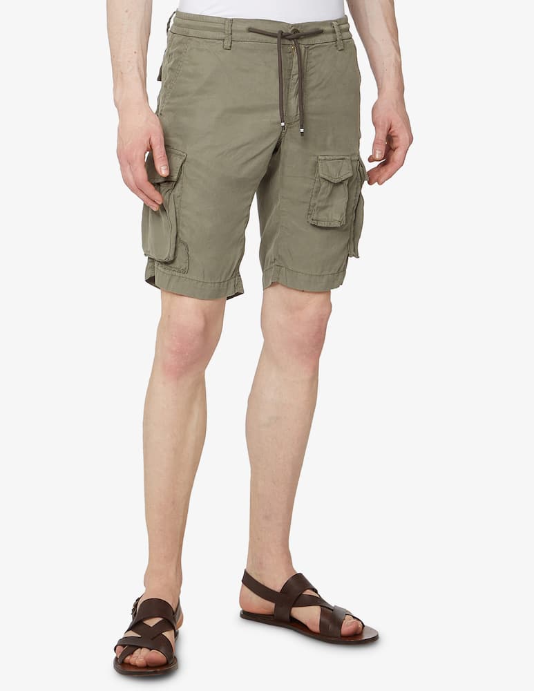 rinascente Mason's Cargo short coulisse tencel - green