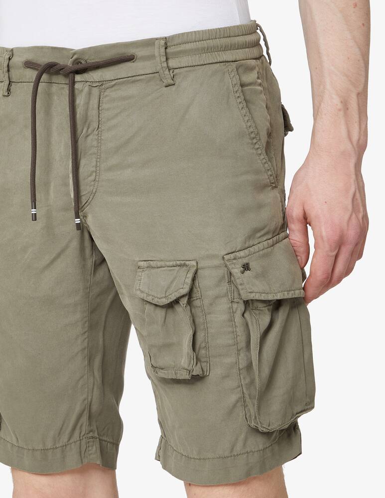 rinascente Mason's Cargo short coulisse tencel - green