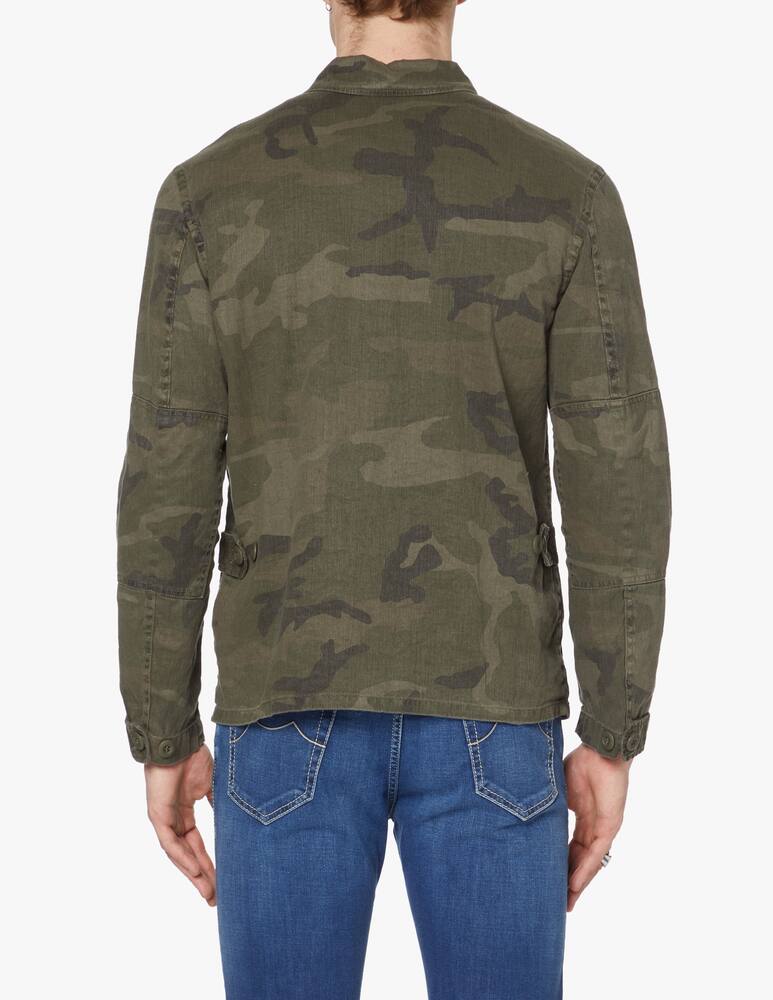 rinascente Mason's Overshirt jacket linen cotton classic camo - multi