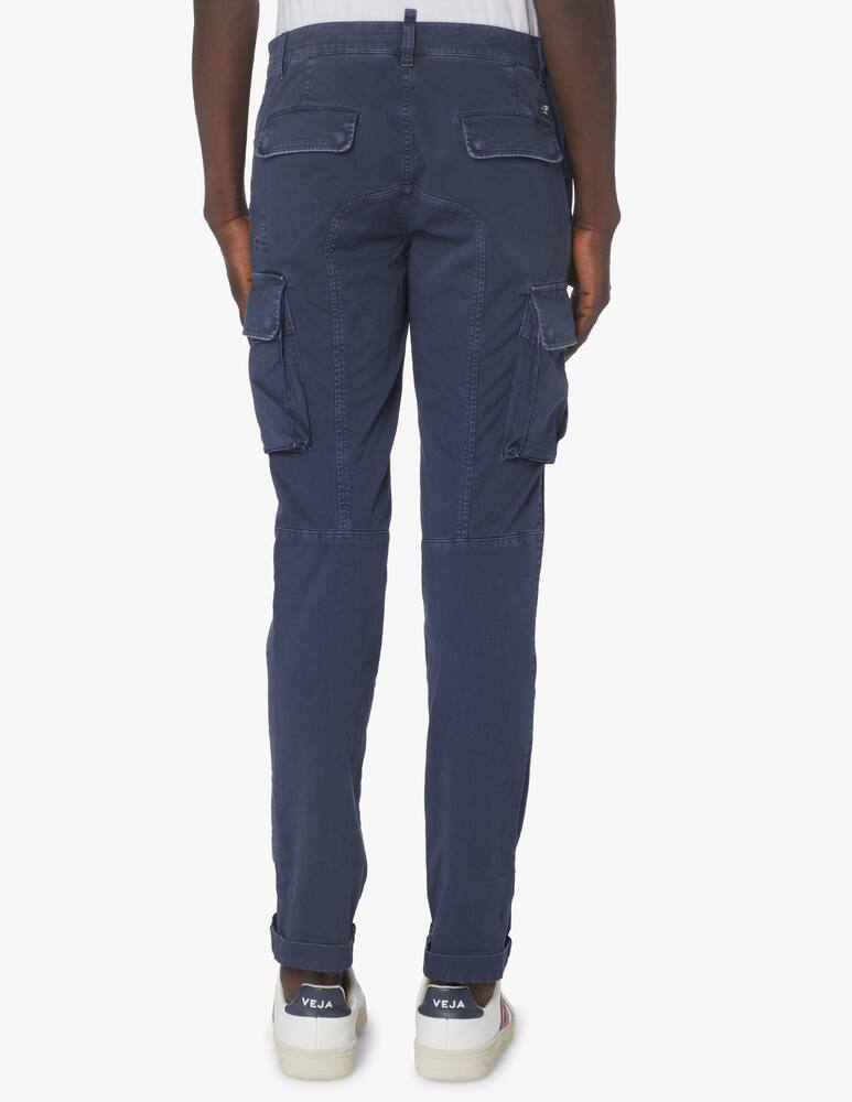 Mason's Pantalone cargo chile gabardina - blu - immagine 3 Mason's Pantalone cargo chile gabardina - blu - immagine 3