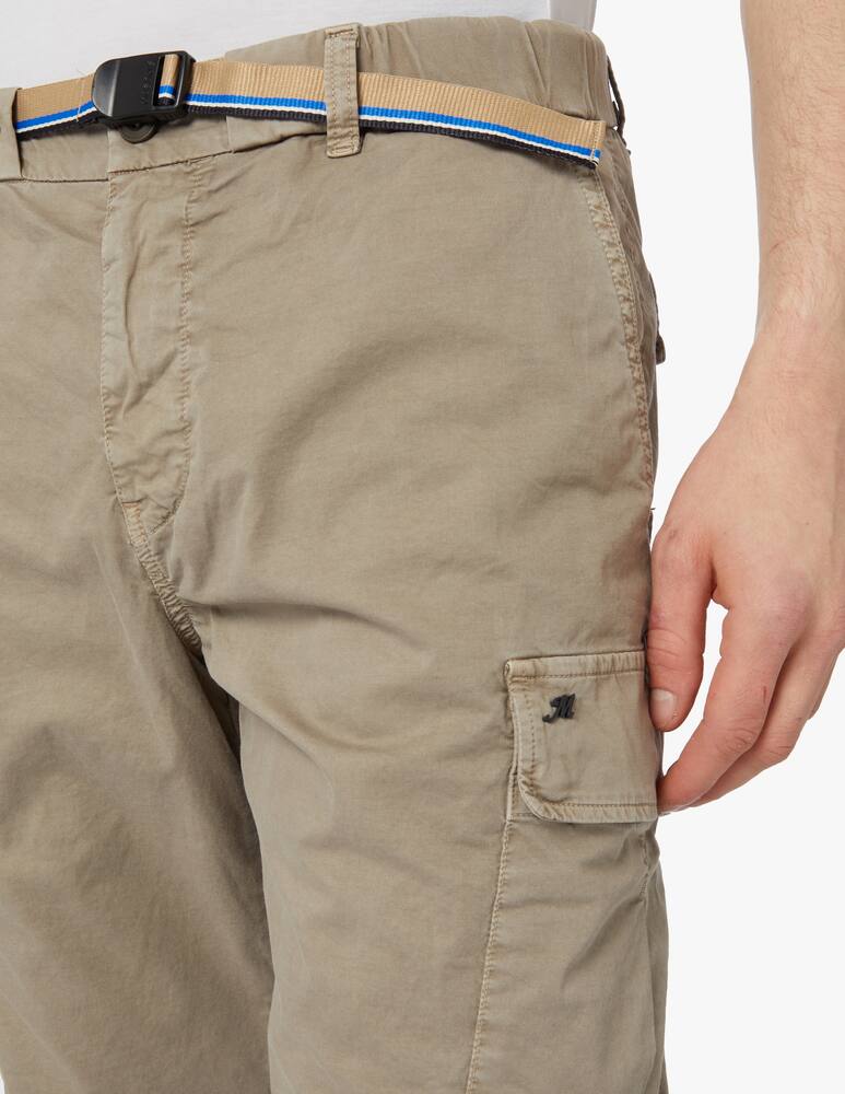 rinascente Mason's Pantalone cargo chile buckle gabardina leggera - marrone
