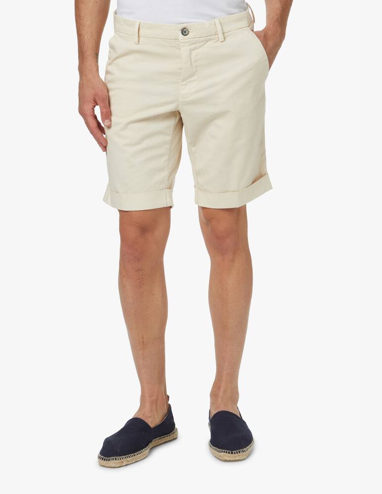 Mason's Chino short milano satin - white - picture 2 Mason's Chino short milano satin - white - picture 2