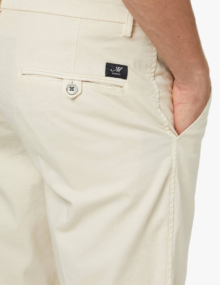 rinascente Mason's Chino short milano satin - white