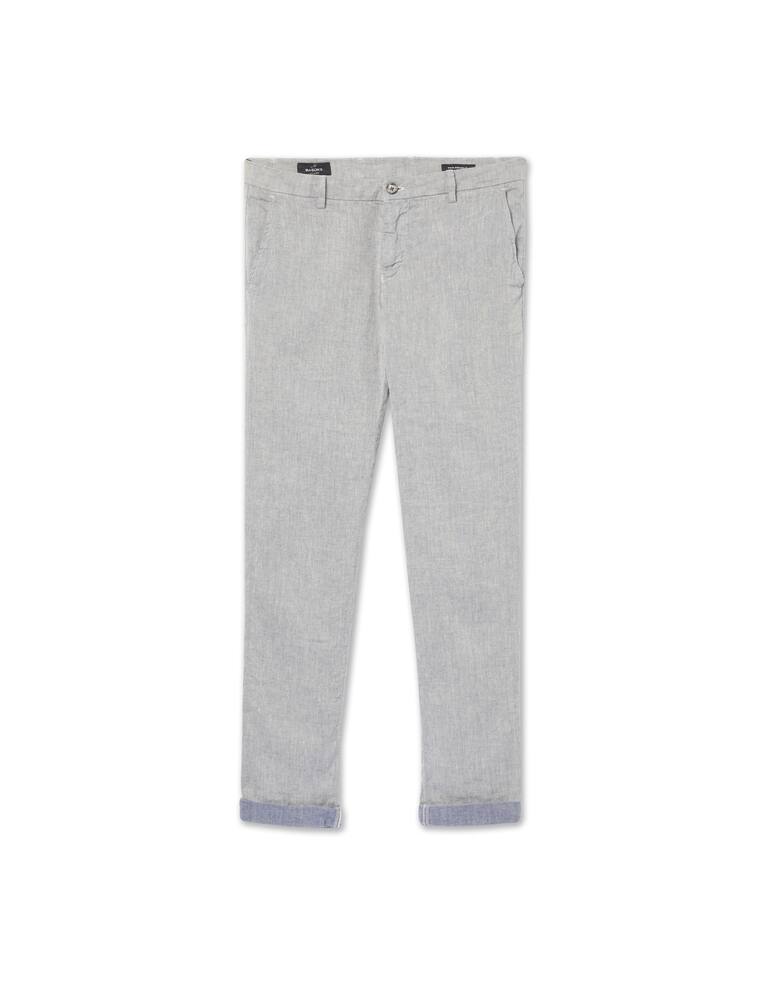 rinascente Mason's Chino pants milano flamed linen - grey