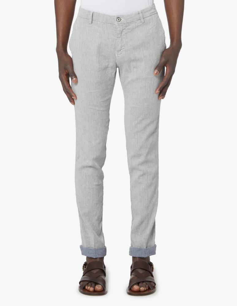 rinascente Mason's Chino pants milano flamed linen - grey