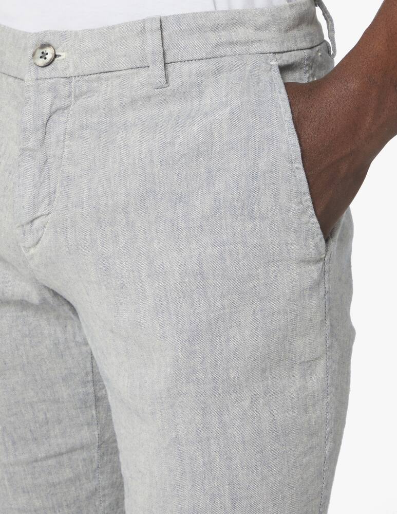 rinascente Mason's Chino pants milano flamed linen - grey