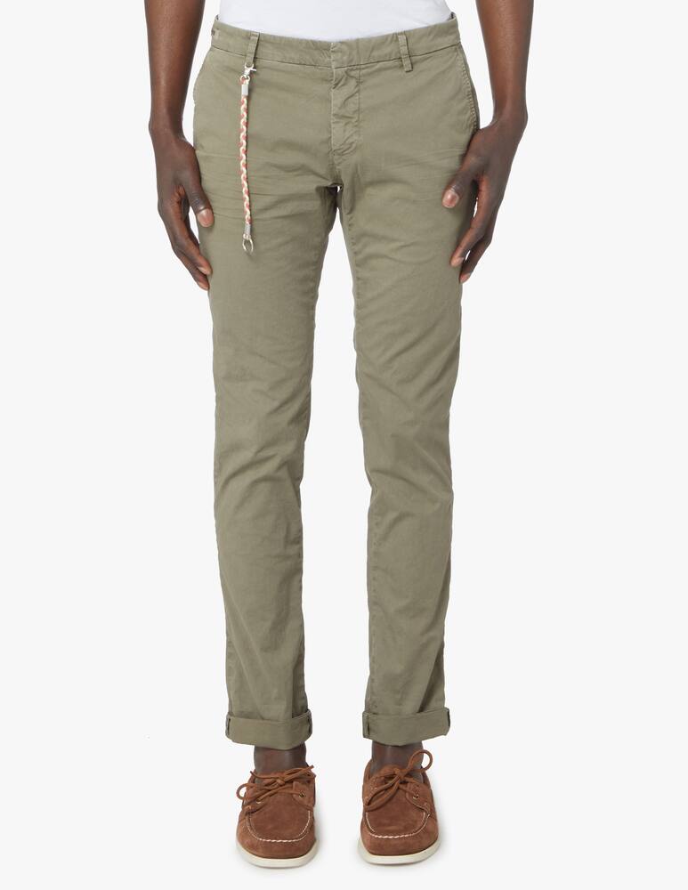 Mason's Chino pants milano micro twill - green - picture 2 Mason's Chino pants milano micro twill - green - picture 2