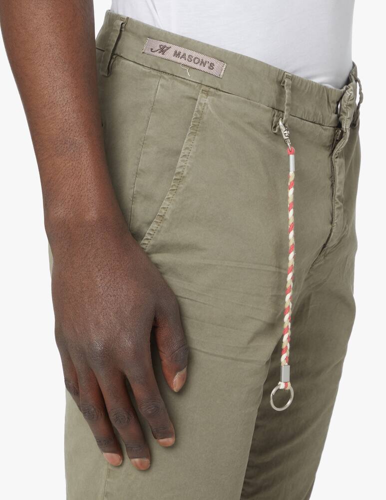 Mason's Chino pants milano micro twill - green - picture 4 Mason's Chino pants milano micro twill - green - picture 4