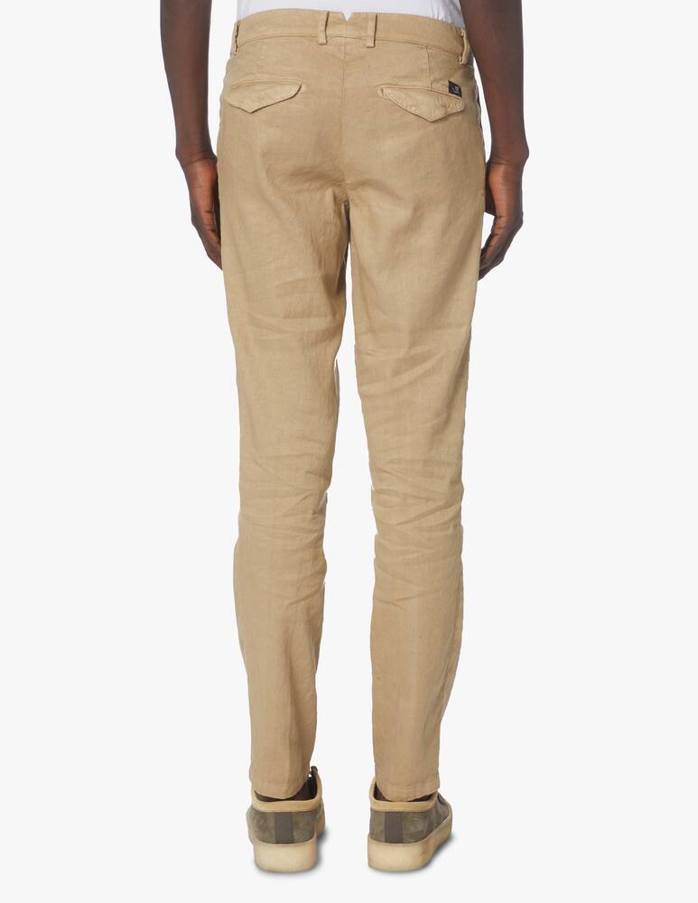 Mason's Chino pants amalfi 2p cotton linen - beige - picture 3 Mason's Chino pants amalfi 2p cotton linen - beige - picture 3