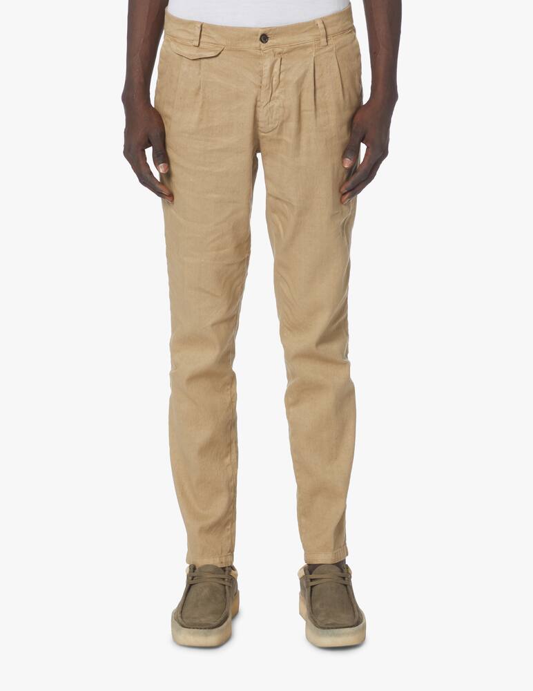 Mason's Chino pants amalfi 2p cotton linen - beige - picture 2 Mason's Chino pants amalfi 2p cotton linen - beige - picture 2
