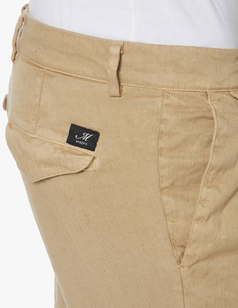 Mason's Chino pants amalfi 2p cotton linen - beige - picture 4 Mason's Chino pants amalfi 2p cotton linen - beige - picture 4
