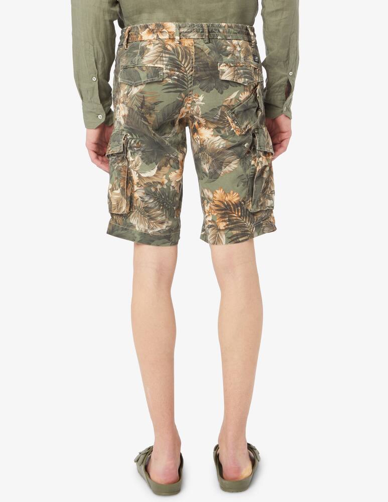 rinascente Mason's Cargo coulisse tencel flower shorts