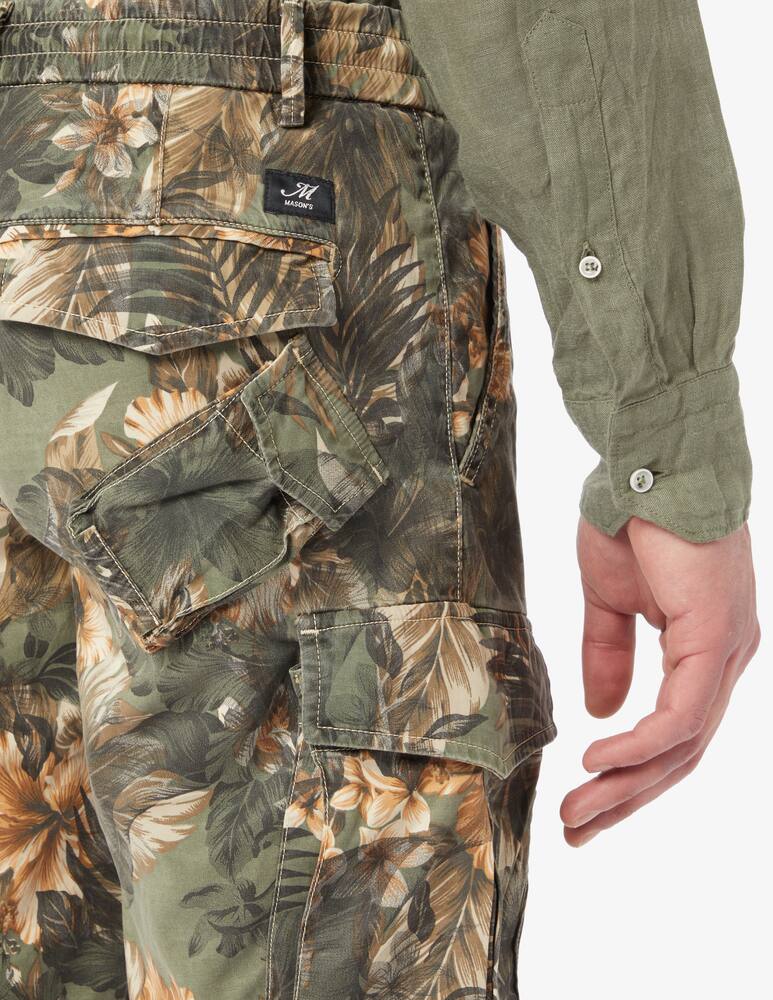 rinascente Mason's Cargo coulisse tencel flower shorts