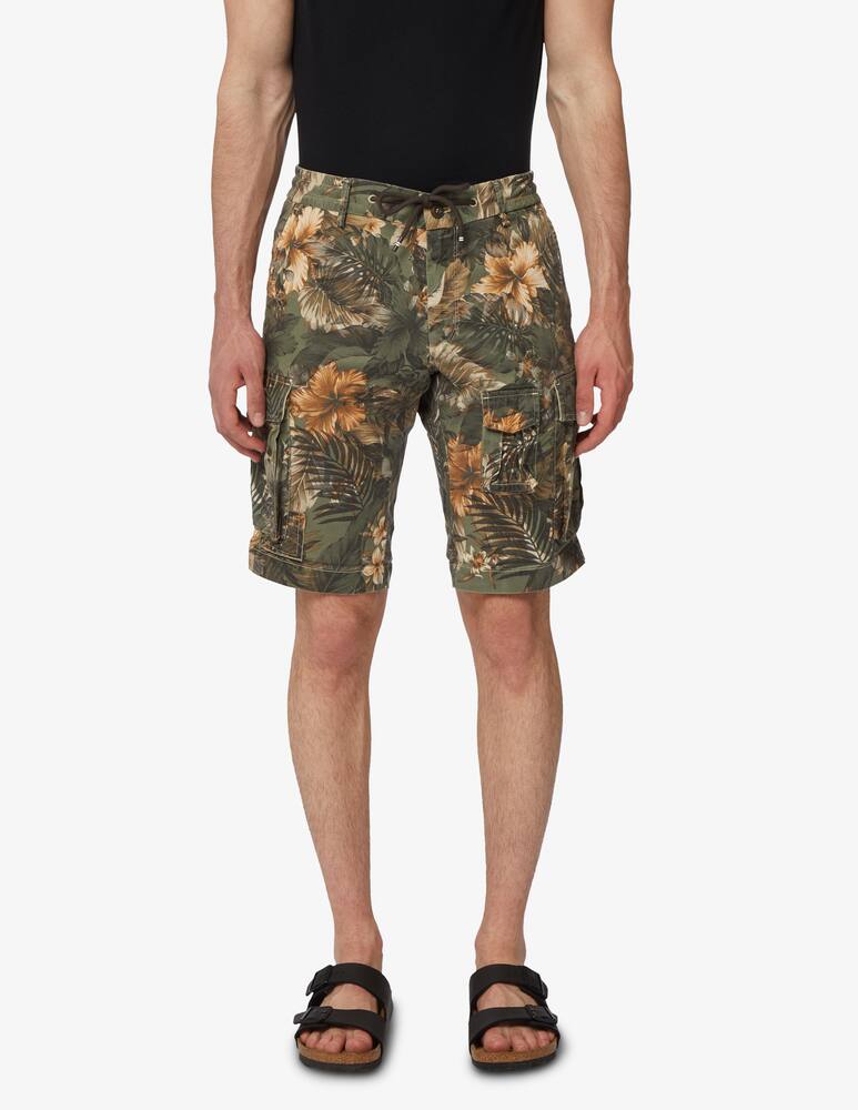 rinascente Mason's Cargo coulisse tencel flower shorts