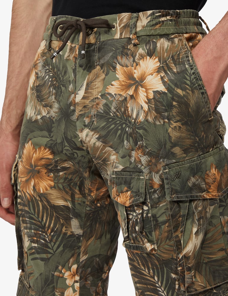 rinascente Mason's Cargo coulisse tencel flower shorts