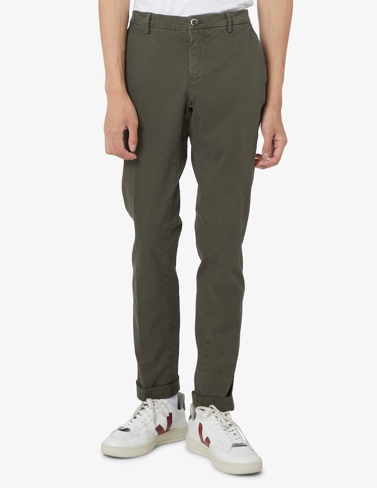 Mason's Chino milano gabardina pant - Green - picture 2 Mason's Chino milano gabardina pant - Green - picture 2