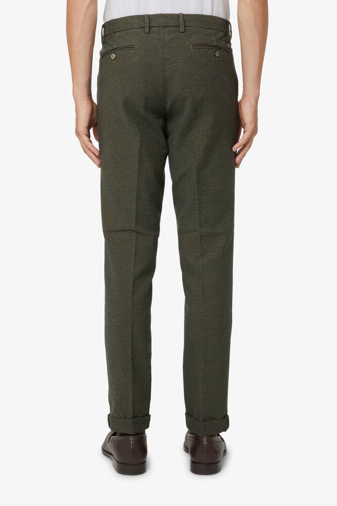 rinascente Mason's Chino ny micro pied de poule pant - Green