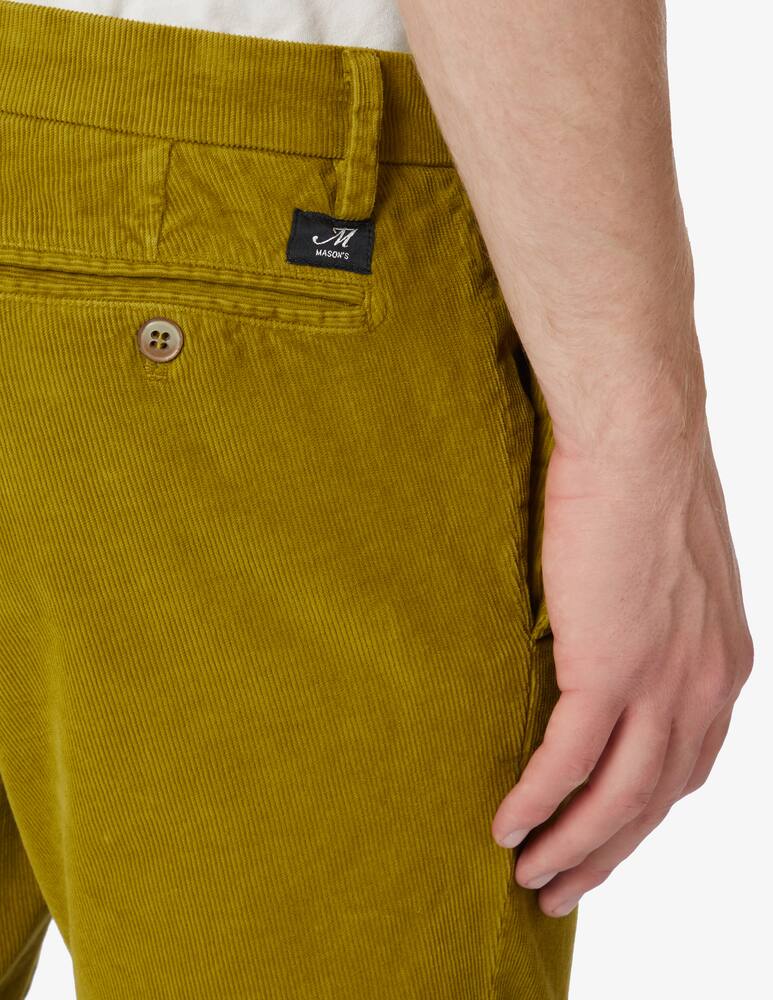 Mason's Pantalone chino ny velluto 1000r - Verde - immagine 4