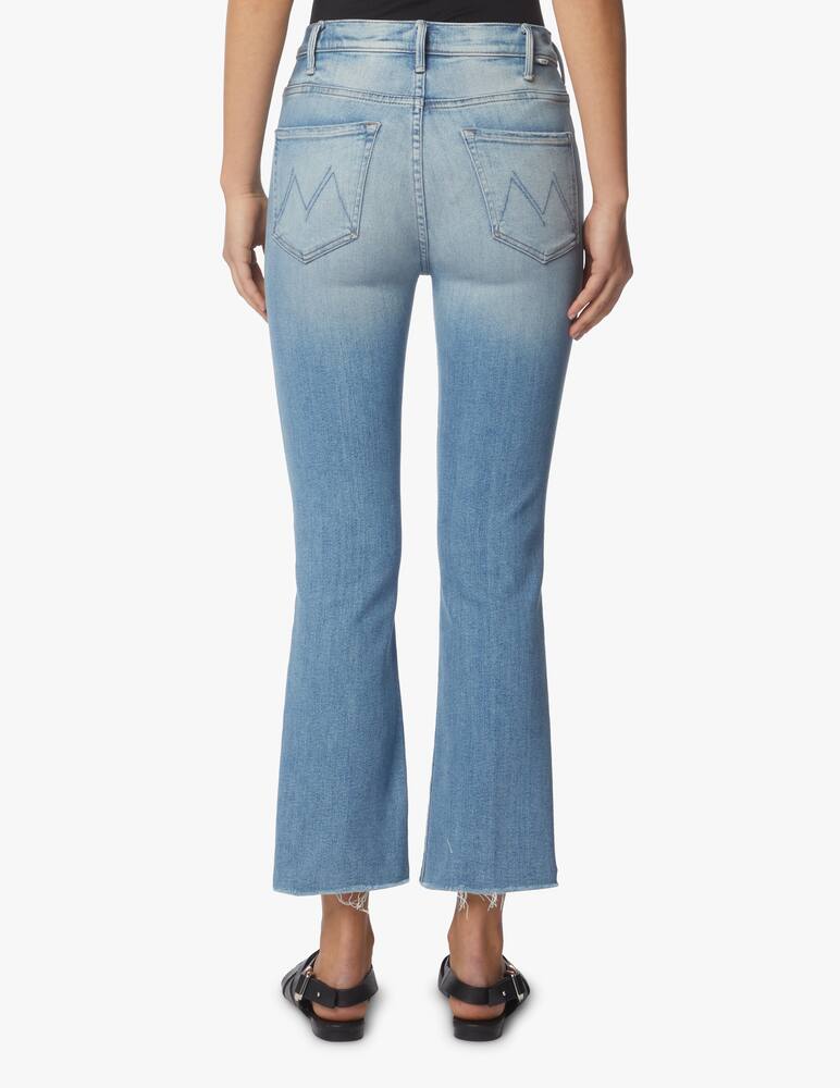 rinascente MOTHER Hustler high rise ankle flare jeans - light blue