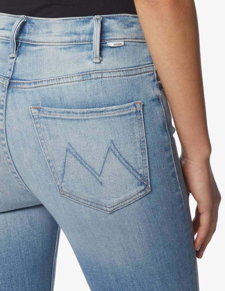 rinascente MOTHER Hustler high rise ankle flare jeans - light blue