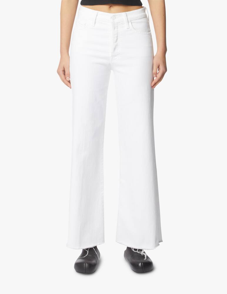 rinascente MOTHER Jeans The Tomcat Roller Fray - bianco