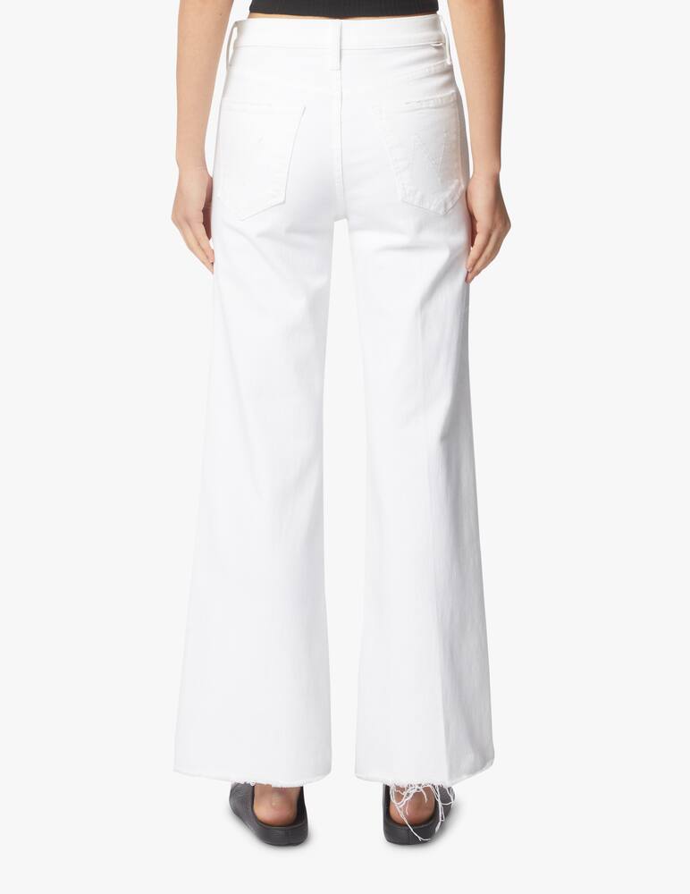 rinascente MOTHER Jeans The Tomcat Roller Fray - bianco