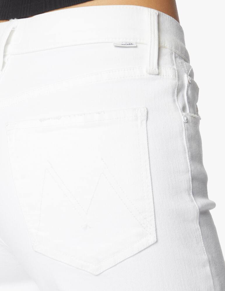 rinascente MOTHER Jeans The Tomcat Roller Fray - bianco