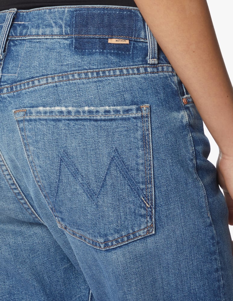 rinascente MOTHER The Ditcher crop high rise boyfriend jeans - blue