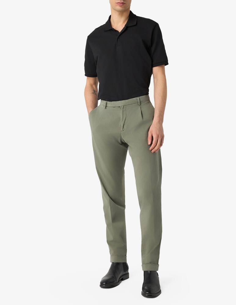 rinascente Briglia Pantaloni chino una pince cotone tencel