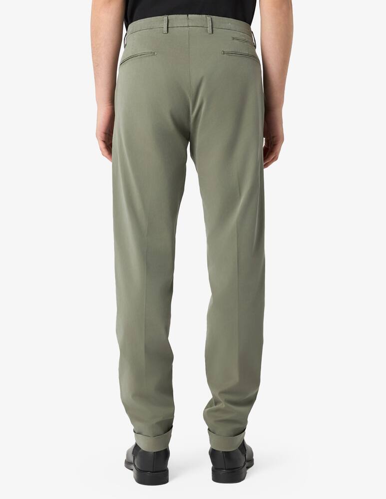 rinascente Briglia Pantaloni chino una pince cotone tencel