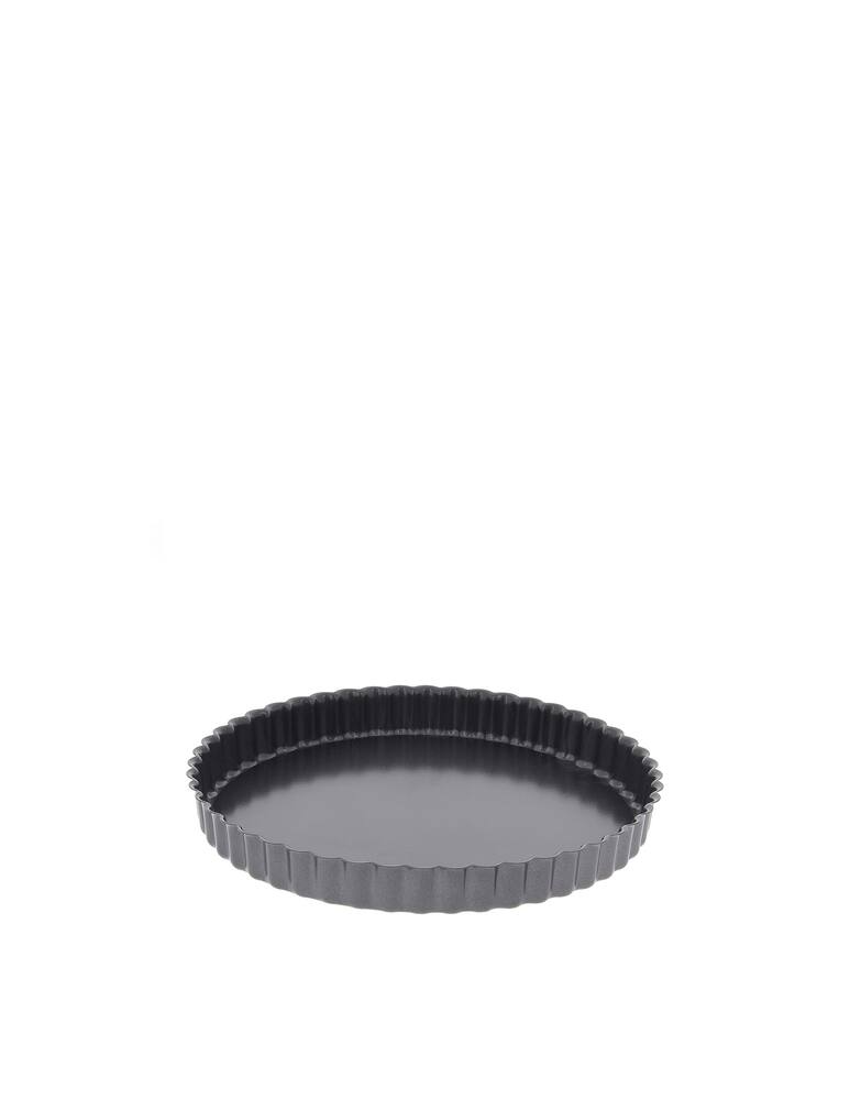 rinascente De Buyer Round Non Stick Fluted Tart Mould And Removable Base - Grey