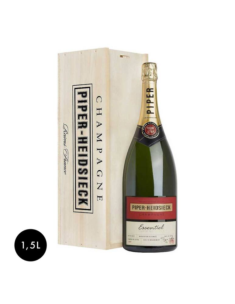 rinascente Piper-Heidsieck Magnum Extra Brut Essentiel Cassa Legno 1.5 L