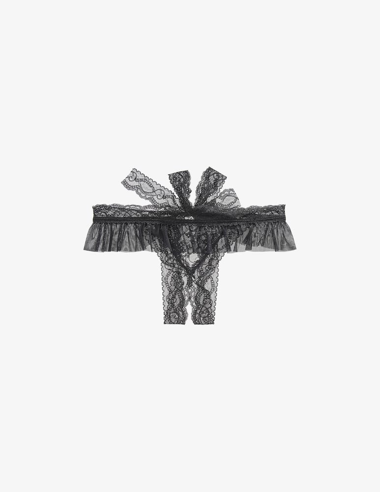 Aubade Lace garter thong - picture 1 Aubade Lace garter thong - picture 1