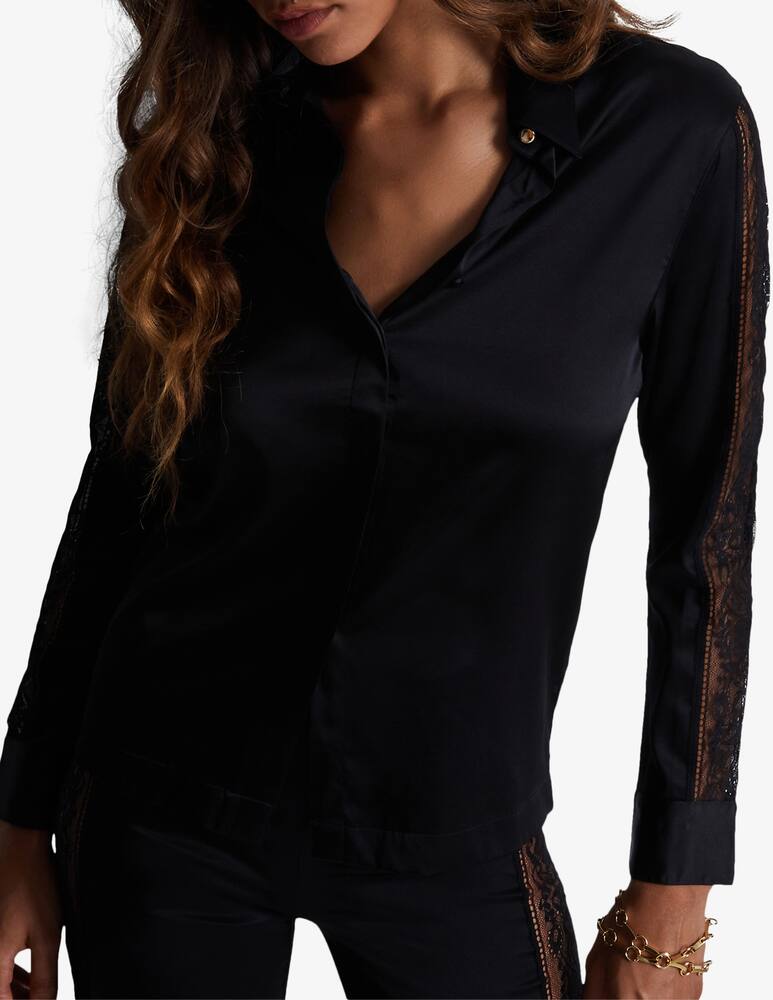 rinascente Aubade Lace sleeve blouse
