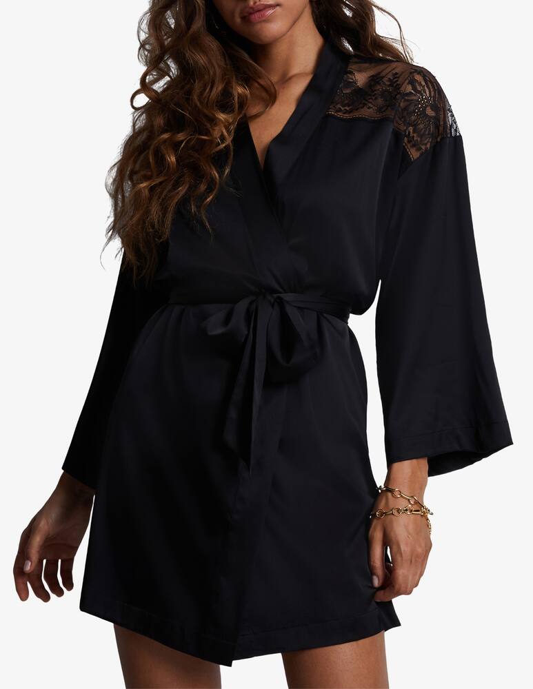 rinascente Aubade Lace trim kimono