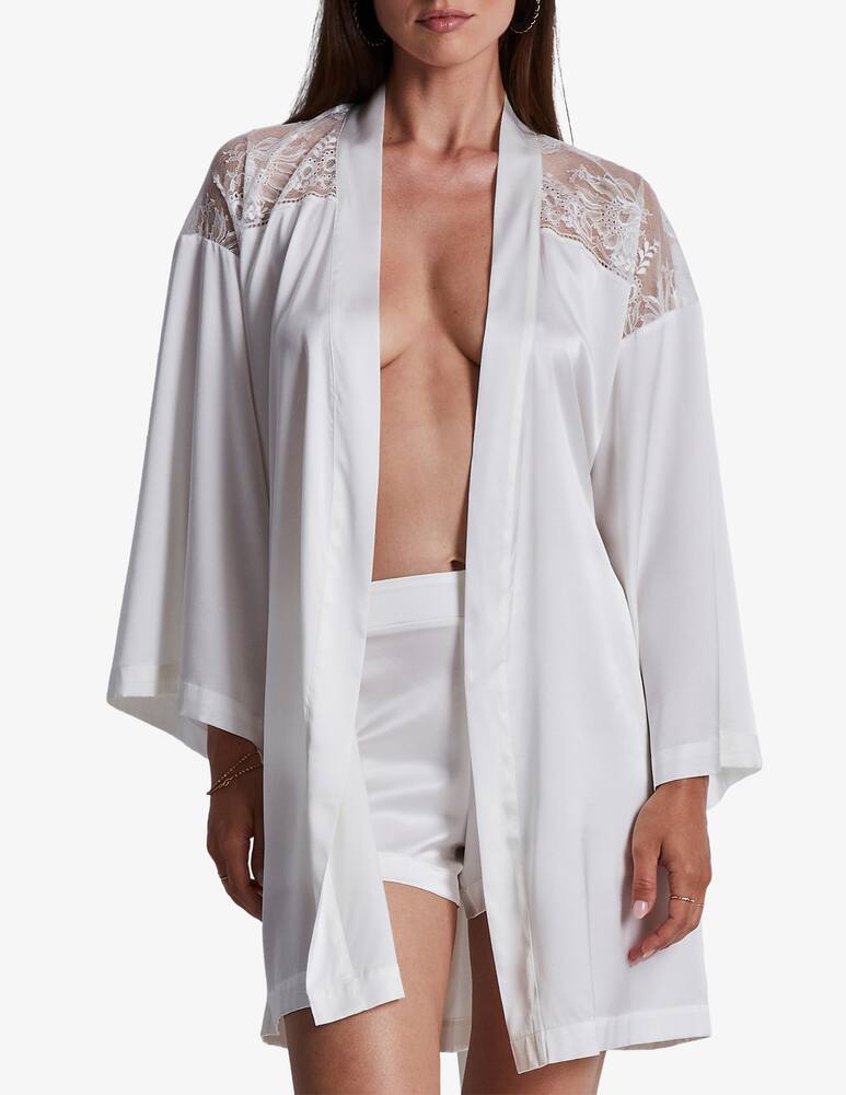 rinascente Aubade Kimono con pizzo Midnight whisper