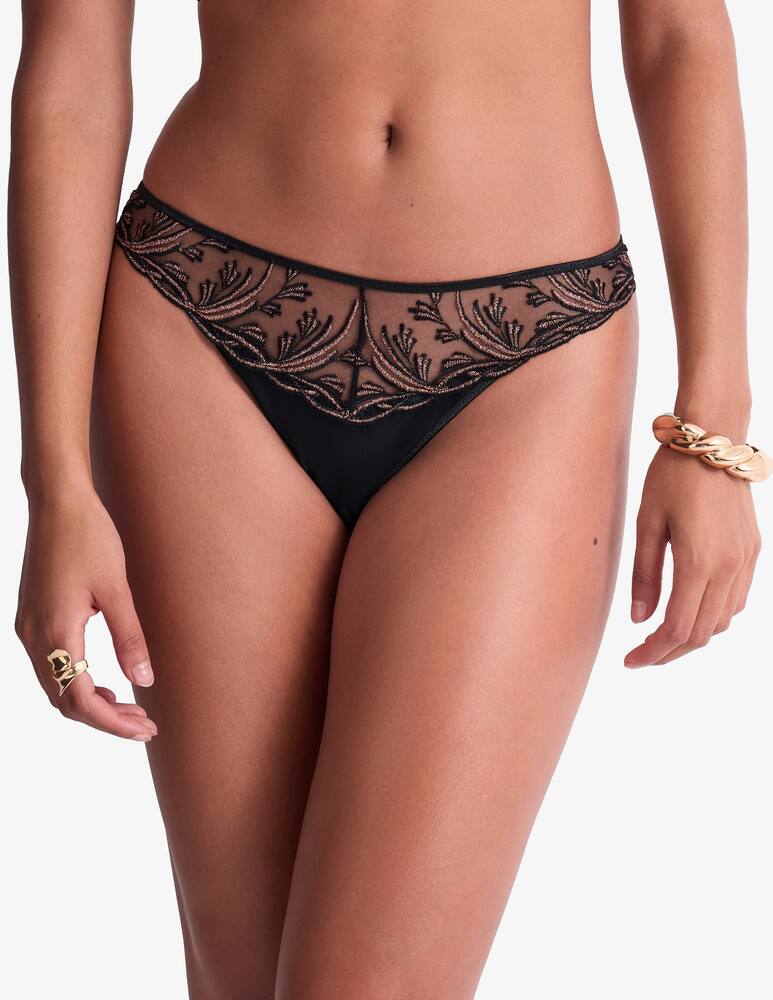 rinascente Aubade Tanga con ricami Cosmic romance