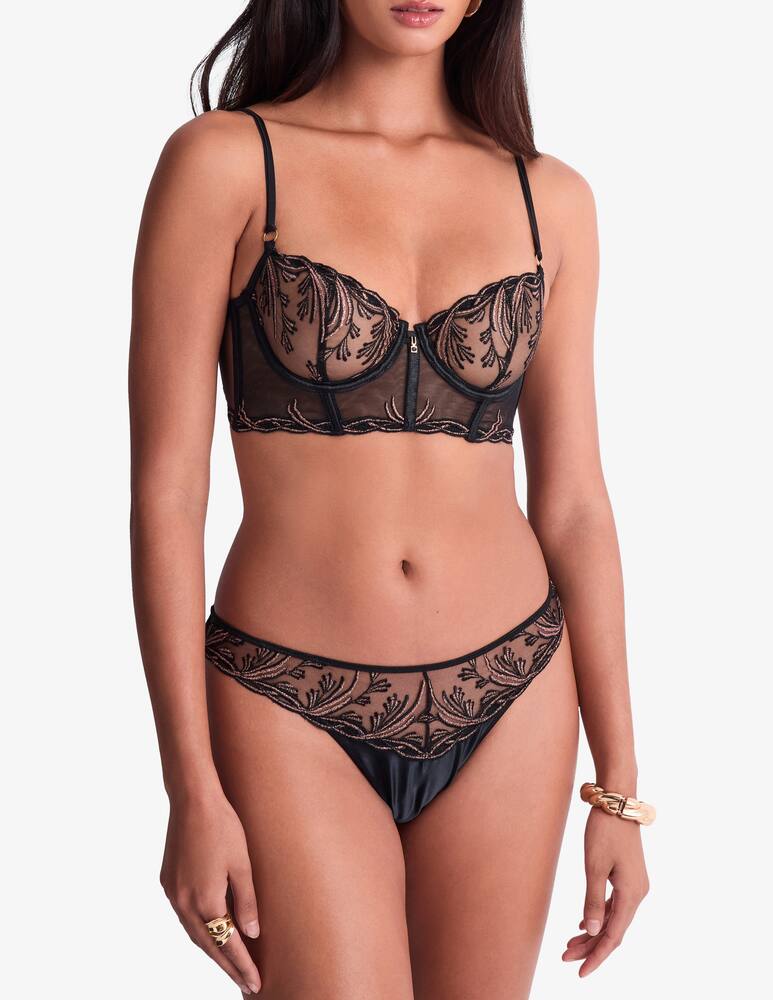 rinascente Aubade Tanga con ricami Cosmic romance