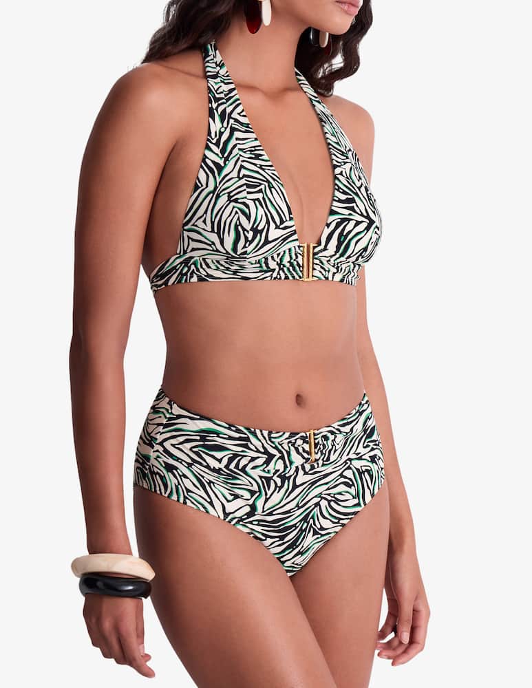 rinascente Aubade Triangle bikini top with print