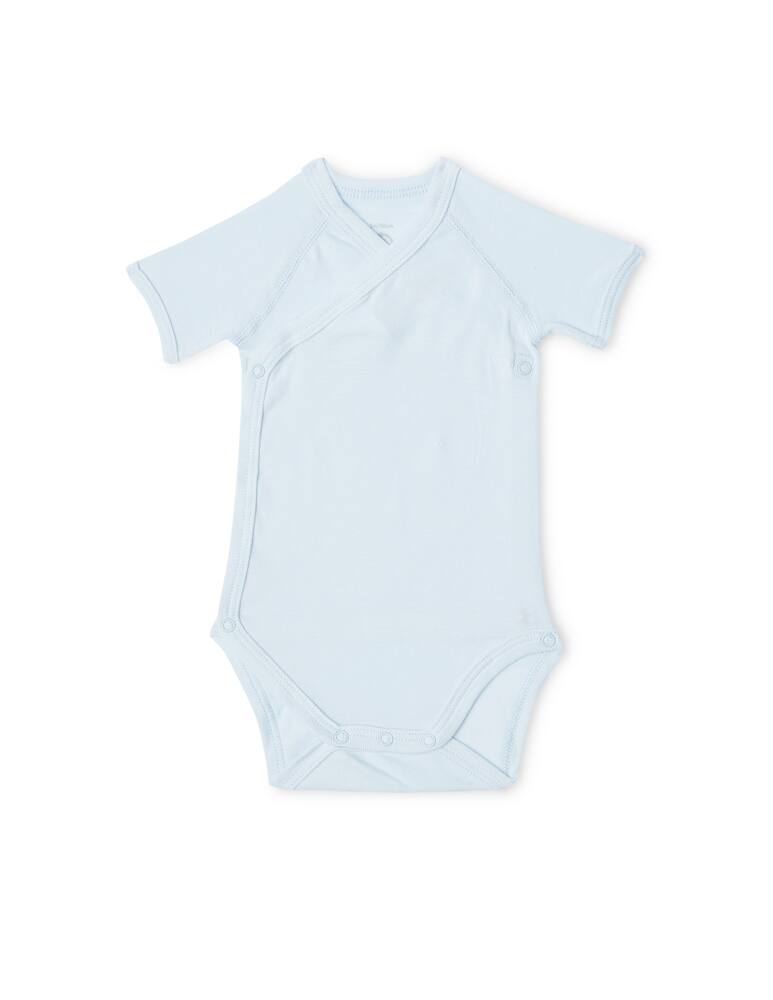 Petit Bateau Short sleeve bodyuit - Light blue - picture 2 Petit Bateau Short sleeve bodyuit - Light blue - picture 2