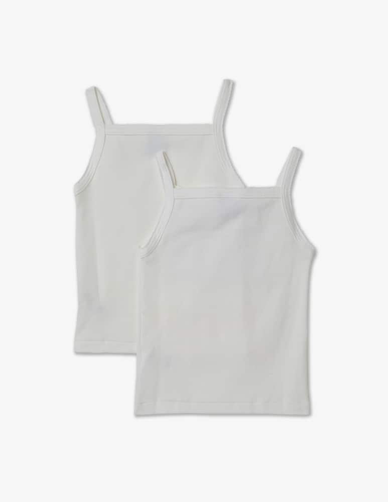 Petit Bateau Confezione di 2 canottiere - Bianco - immagine 3 Petit Bateau Confezione di 2 canottiere - Bianco - immagine 3