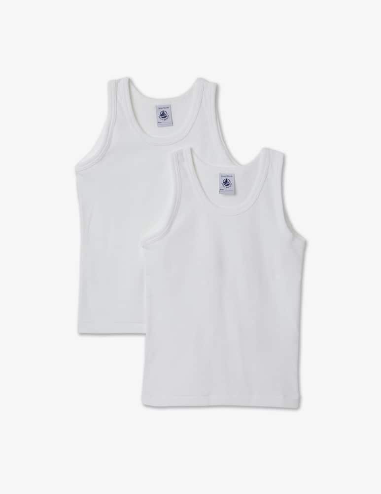 Petit Bateau Confezione di 2 canotte - Bianco - immagine 1 Petit Bateau Confezione di 2 canotte - Bianco - immagine 1