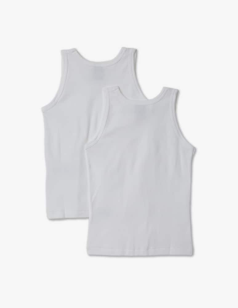 Petit Bateau Confezione di 2 canotte - Bianco - immagine 3 Petit Bateau Confezione di 2 canotte - Bianco - immagine 3