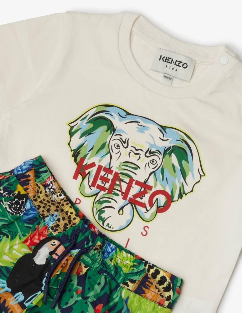 rinascente Kenzo Suit set t-shirt and shorts - Beige
