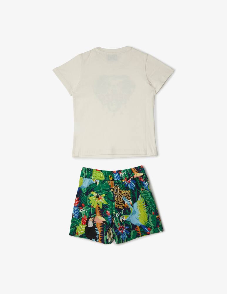 rinascente Kenzo Suit set t-shirt and shorts - Beige