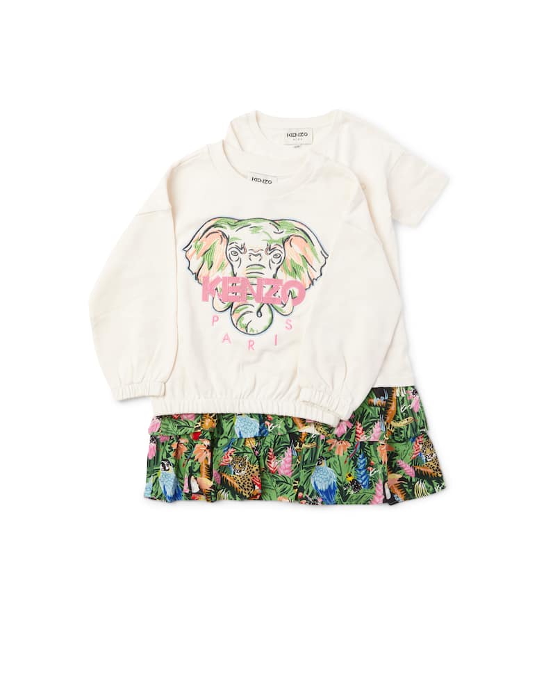 Kenzo Vestitino e felpa in cotone - Beige - immagine 1 Kenzo Vestitino e felpa in cotone - Beige - immagine 1